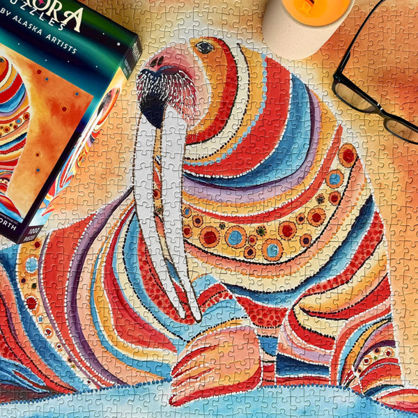 Tiger of the North - 1000 Piece Jigsaw Puzzle by Aurora Puzzles - Puzazzled
