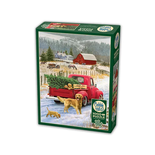 Christmas on the Farm 1000 Piece Jigsaw Puzzle By Cobble Hill - Puzazzled
