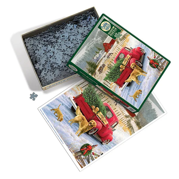 Christmas on the Farm 1000 Piece Jigsaw Puzzle By Cobble Hill - Puzazzled