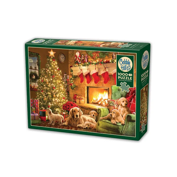 Cozy Fireplace 1000 Piece Jigsaw Puzzle By Cobble Hill - Puzazzled