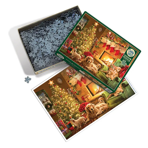 Cozy Fireplace 1000 Piece Jigsaw Puzzle By Cobble Hill - Puzazzled