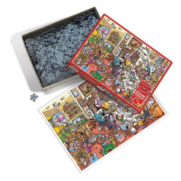 DoodleTown: Thanksgiving Togetherness 1000 Piece Jigsaw Puzzle By Cobble Hill - Puzazzled