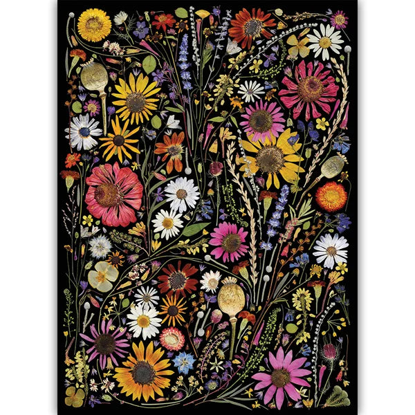 Flower Press: Happiness 1000 Piece Jigsaw Puzzle By Cobble Hill - Puzazzled
