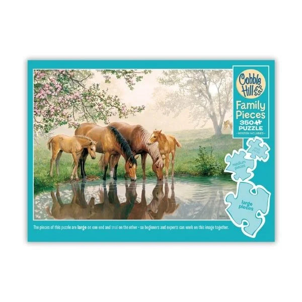 Horse Family 350 Piece Puzzle By Cobble Hill Puzzles