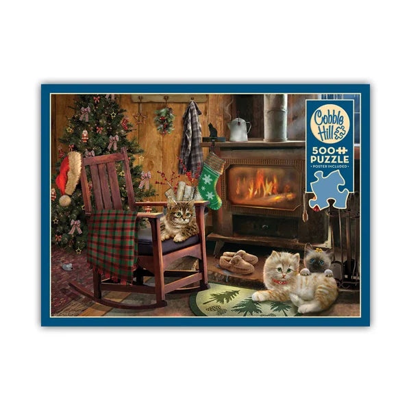 Kittens by the Stove 500 Piece Jigsaw Puzzle By Cobble Hill - Puzazzled