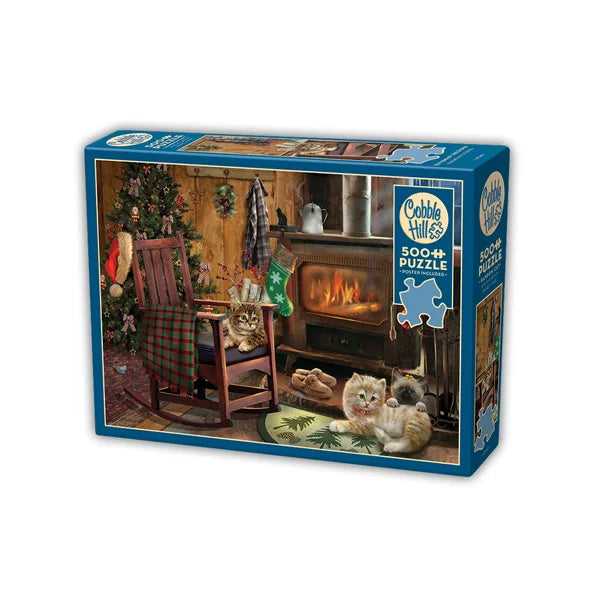 Kittens by the Stove 500 Piece Jigsaw Puzzle By Cobble Hill - Puzazzled