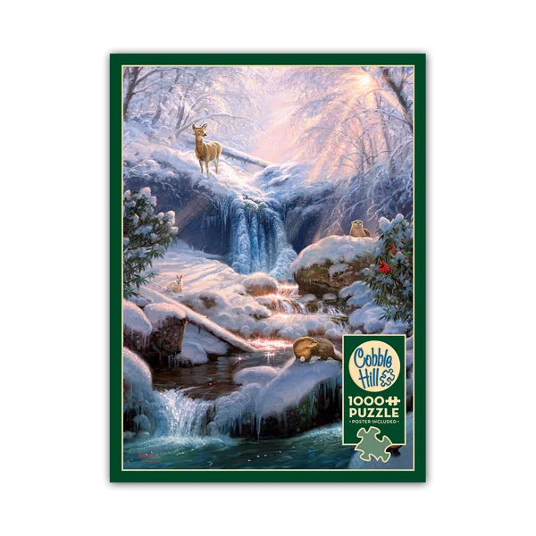 Mystic Falls in Winter 1000 Piece Jigsaw Puzzle By Cobble Hill - Puzazzled