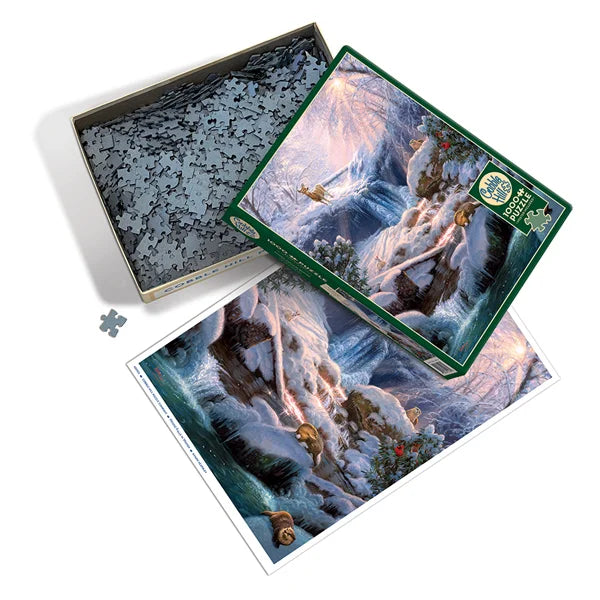 Mystic Falls in Winter 1000 Piece Jigsaw Puzzle By Cobble Hill - Puzazzled