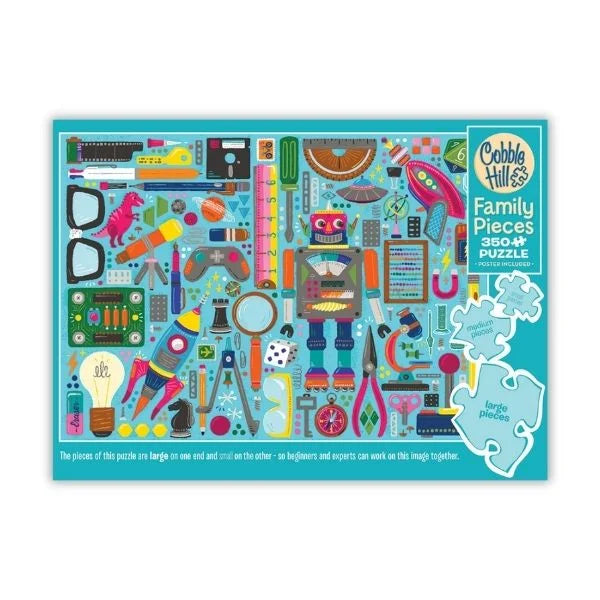 Nerdy Junk Drawer 350 Piece Puzzle By Cobble Hill Puzzles