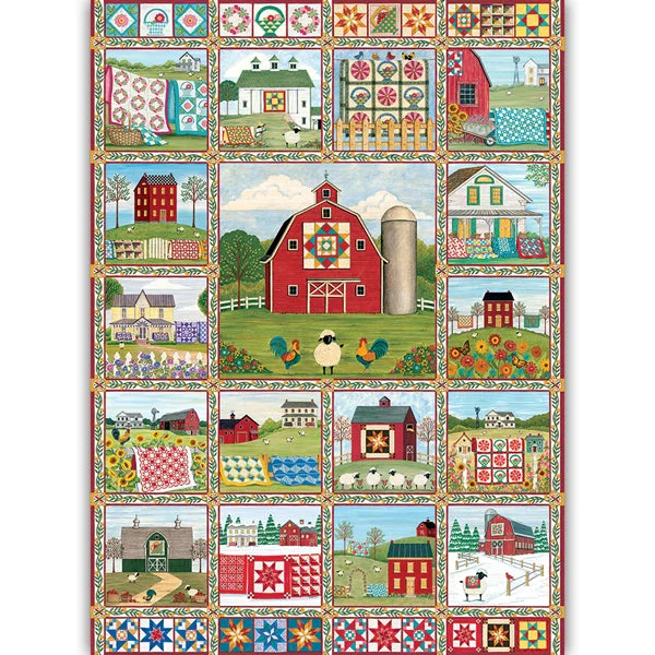 Quilt Country 1000 Piece Jigsaw Puzzle By Cobble Hill - Puzazzled