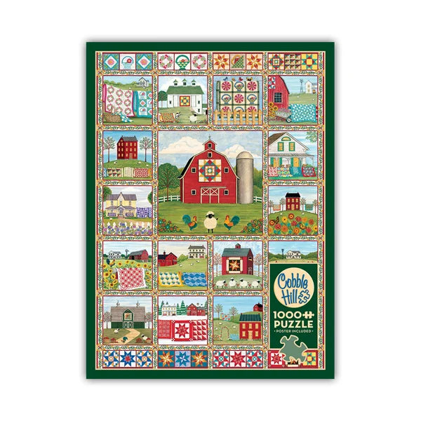 Quilt Country 1000 Piece Jigsaw Puzzle By Cobble Hill - Puzazzled