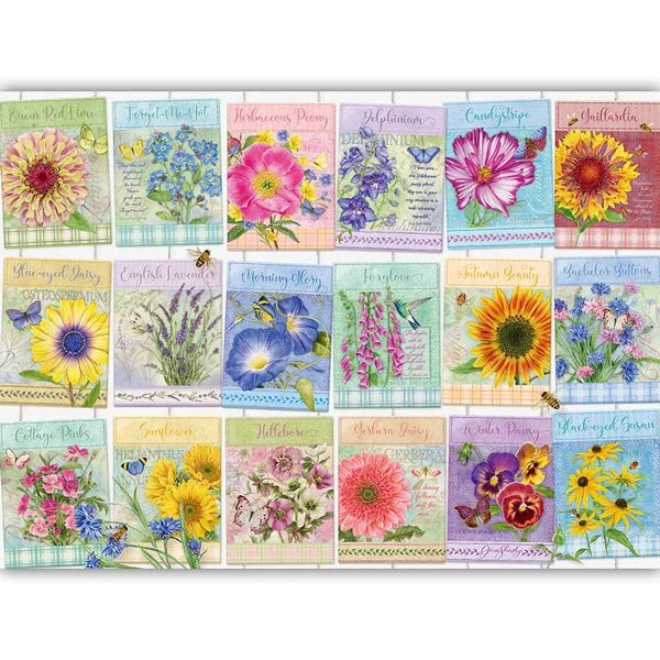 Seed Packets 500 Piece Jigsaw Puzzle By Cobble Hill - Puzazzled