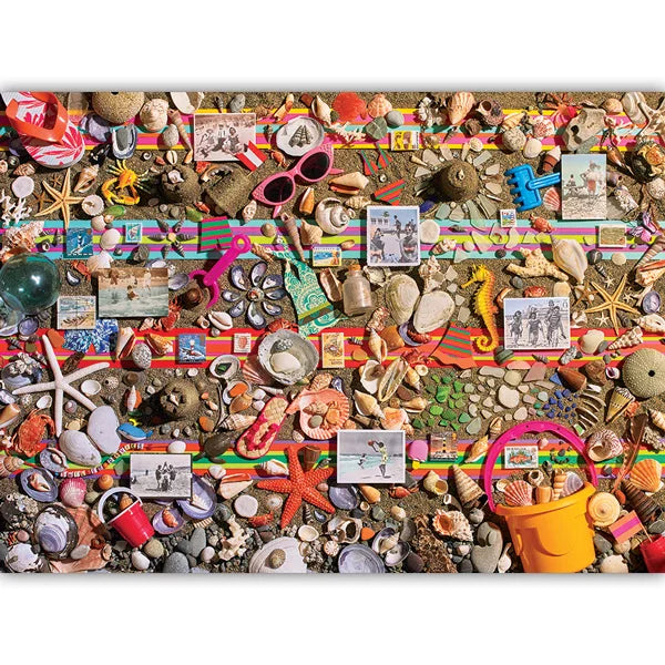 Beach Scene 1000 Piece Jigsaw Puzzle By Cobble Hill - Puzazzled