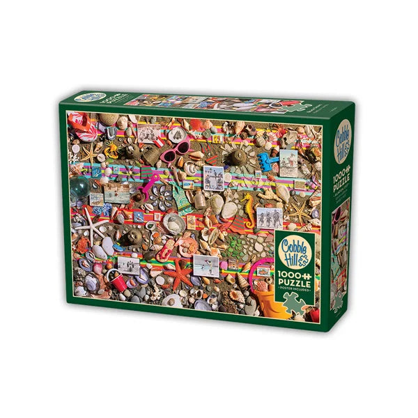 Beach Scene 1000 Piece Jigsaw Puzzle By Cobble Hill - Puzazzled