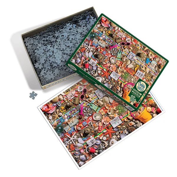 Beach Scene 1000 Piece Jigsaw Puzzle By Cobble Hill - Puzazzled