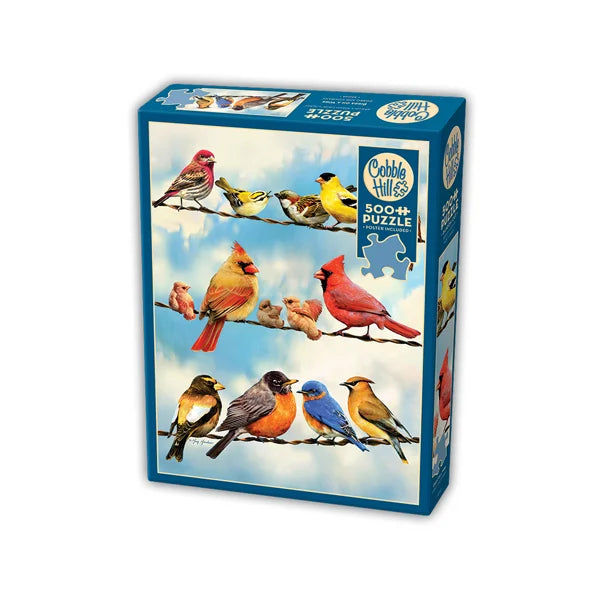 Birds on a Wire 500 Piece Jigsaw Puzzle By Cobble Hill - Puzazzled