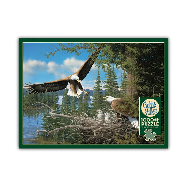 Nesting Eagles 1000 Piece Jigsaw Puzzle By Cobble Hill - Puzazzled