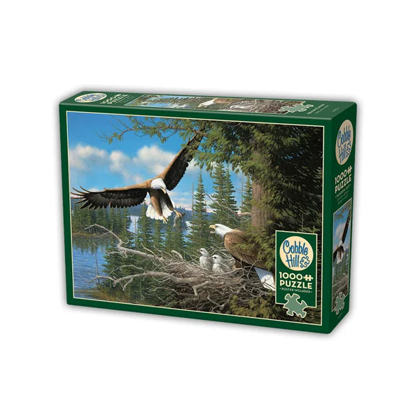 Nesting Eagles 1000 Piece Jigsaw Puzzle By Cobble Hill - Puzazzled