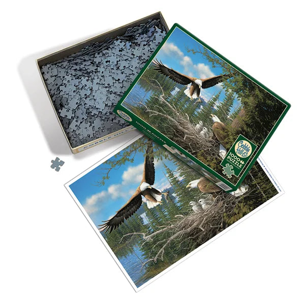 Nesting Eagles 1000 Piece Jigsaw Puzzle By Cobble Hill - Puzazzled