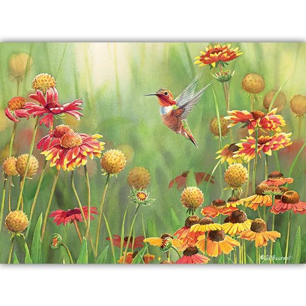 Rufous Hummingbird 500 Piece Jigsaw Puzzle By Cobble Hill - Puzazzled