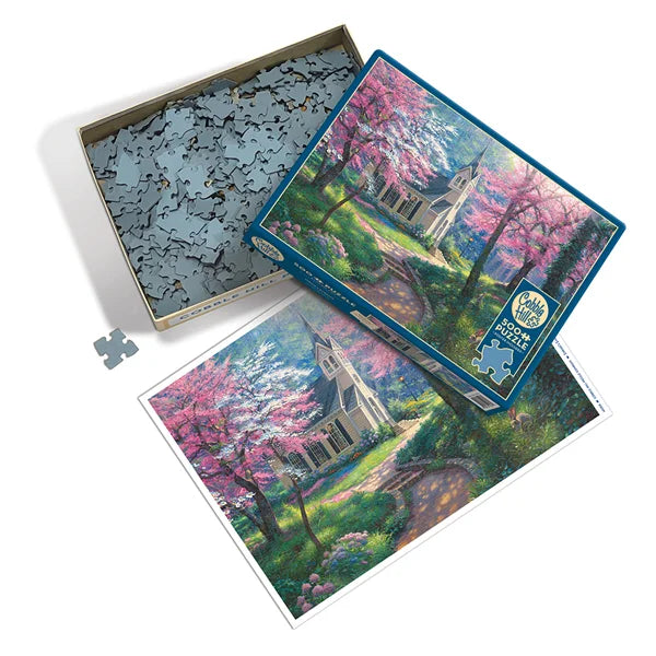 Spring's Embrace 500 Piece Jigsaw Puzzle By Cobble Hill - Puzazzled