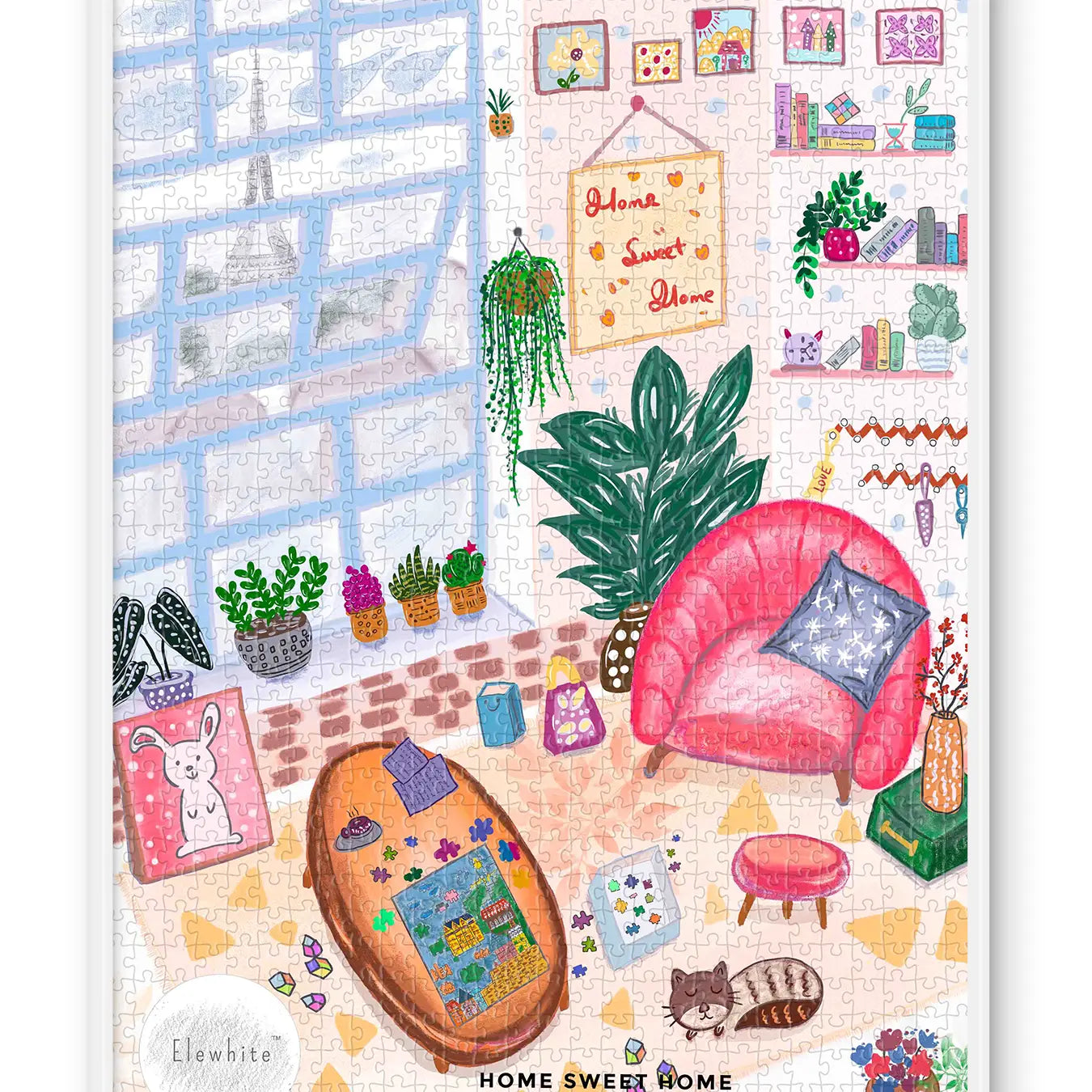 Home Sweet Home 1000 Piece Jigsaw Puzzle by Elewhite