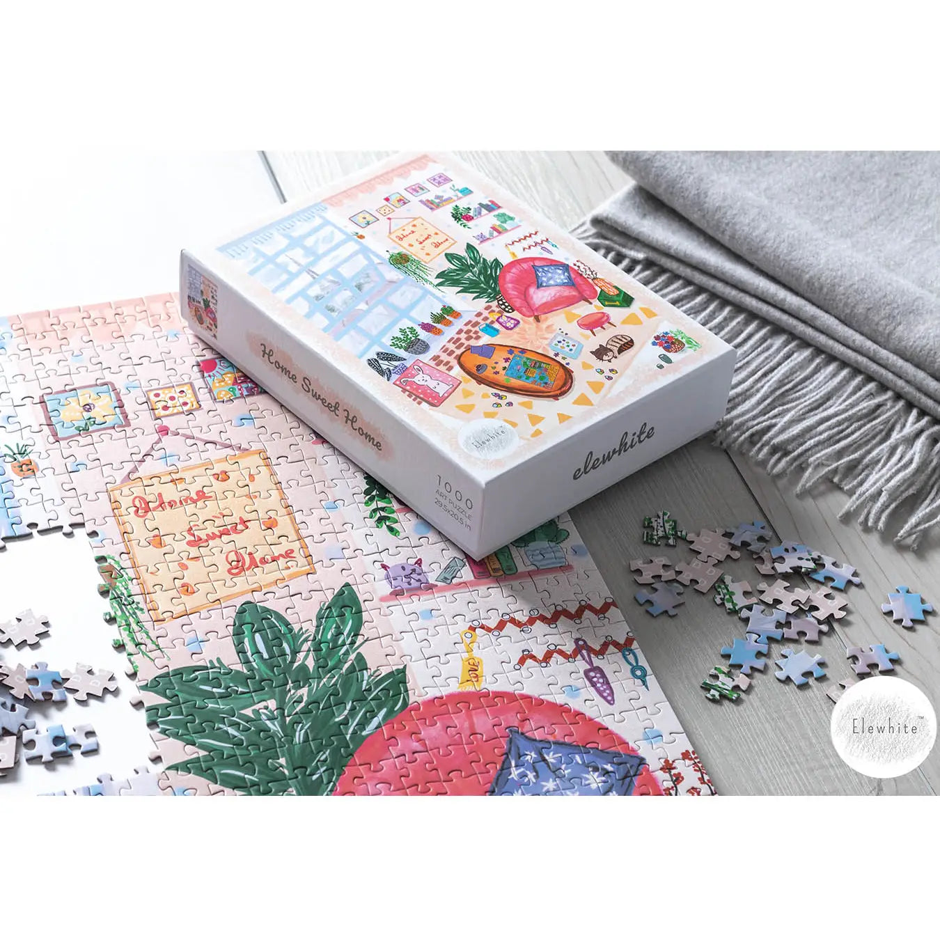 Home Sweet Home 1000 Piece Jigsaw Puzzle by Elewhite