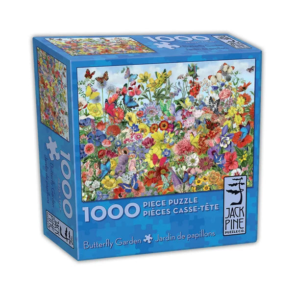 Butterfly Garden - 1000 Piece Jigsaw Puzzle by Jack Pine - Puzazzled