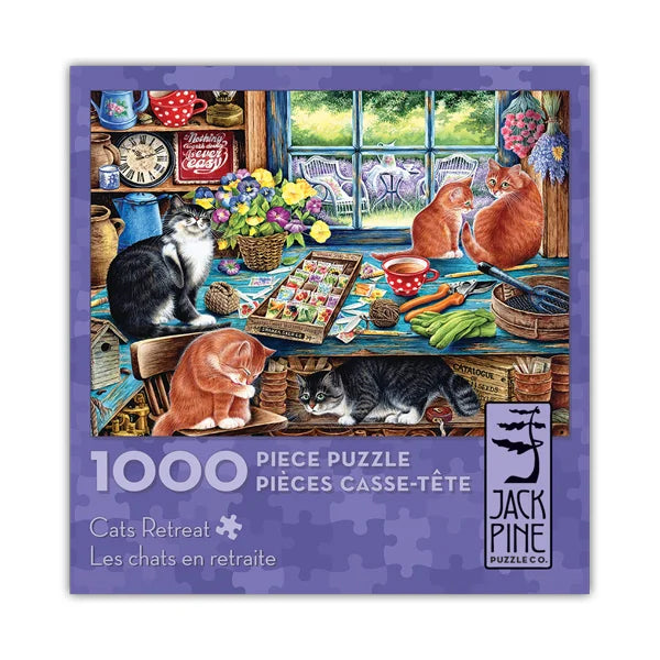 Cats Retreat - 1000 Piece Jigsaw Puzzle by Jack Pine - Puzazzled