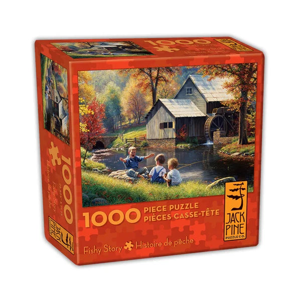 Fishy Story - 1000 Piece Jigsaw Puzzle by Jack Pine - Puzazzled