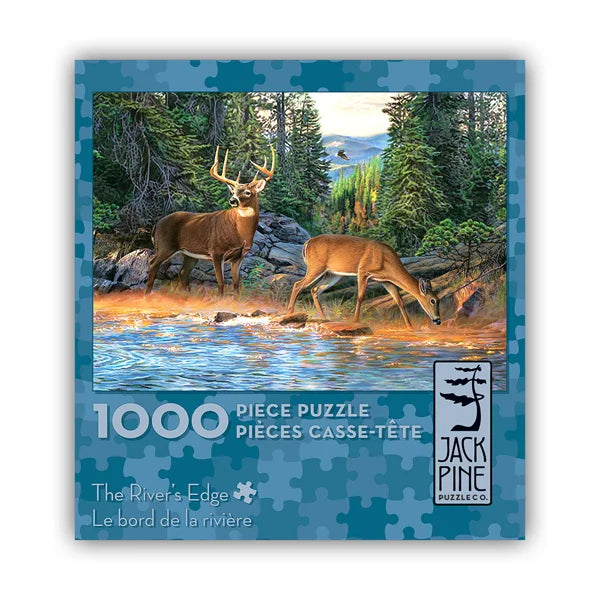 The River's Edge - 1000 Piece Jigsaw Puzzle by Jack Pine - Puzazzled
