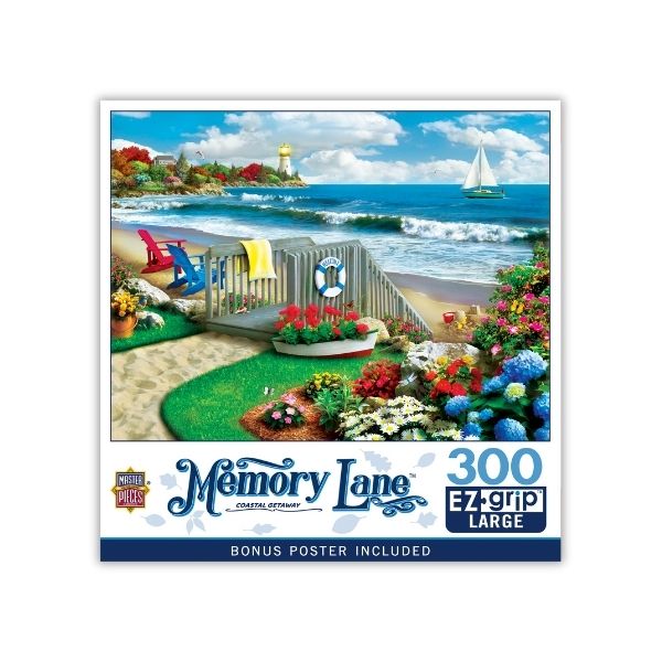 Memory Lane - Coastal Getaway 300 Piece Puzzle by Masterpieces