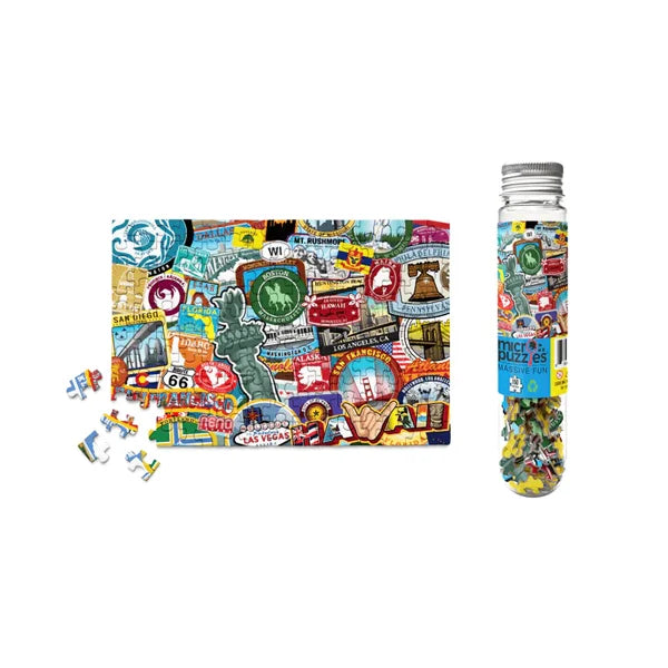 Road Trip USA - 150 Piece Mini Jigsaw Puzzle by Micro Puzzles - Puzazzled