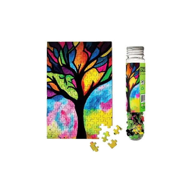Stained Glass Tree - 150 Piece Mini Jigsaw Puzzle by Micro Puzzles - Puzazzled