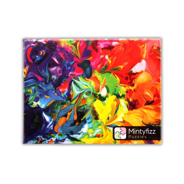 Melded Blooms - 500 Piece Jigsaw Puzzle by Mintyfizz Puzzles - Puzazzled