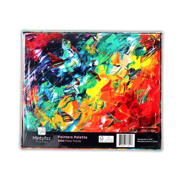 Painters Palette - 1000 Piece Jigsaw Puzzle by Mintyfizz Puzzles - Puzazzled