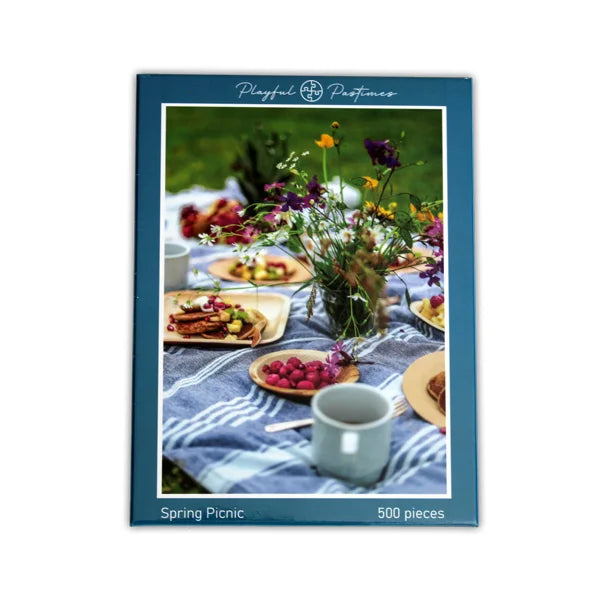 Spring Picnic - 500 Piece Jigsaw Puzzle by Playful Pastimes - Puzazzled