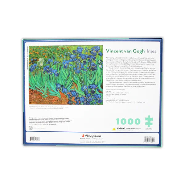 Irises - 1000 Piece Jigsaw Puzzle by Pomegranate - Puzazzled