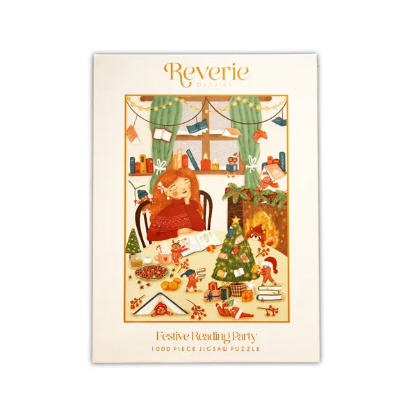 Festive Reading Party - 1000 Piece Jigsaw Puzzle by Reverie Puzzles - Puzazzled