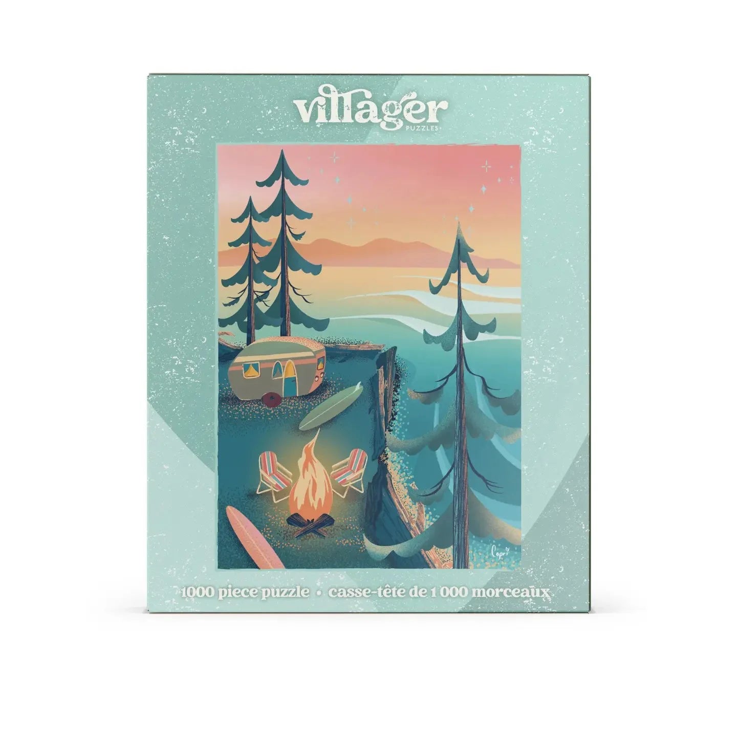 Coastal Camping 1000 Piece Puzzle by Villager Puzzles