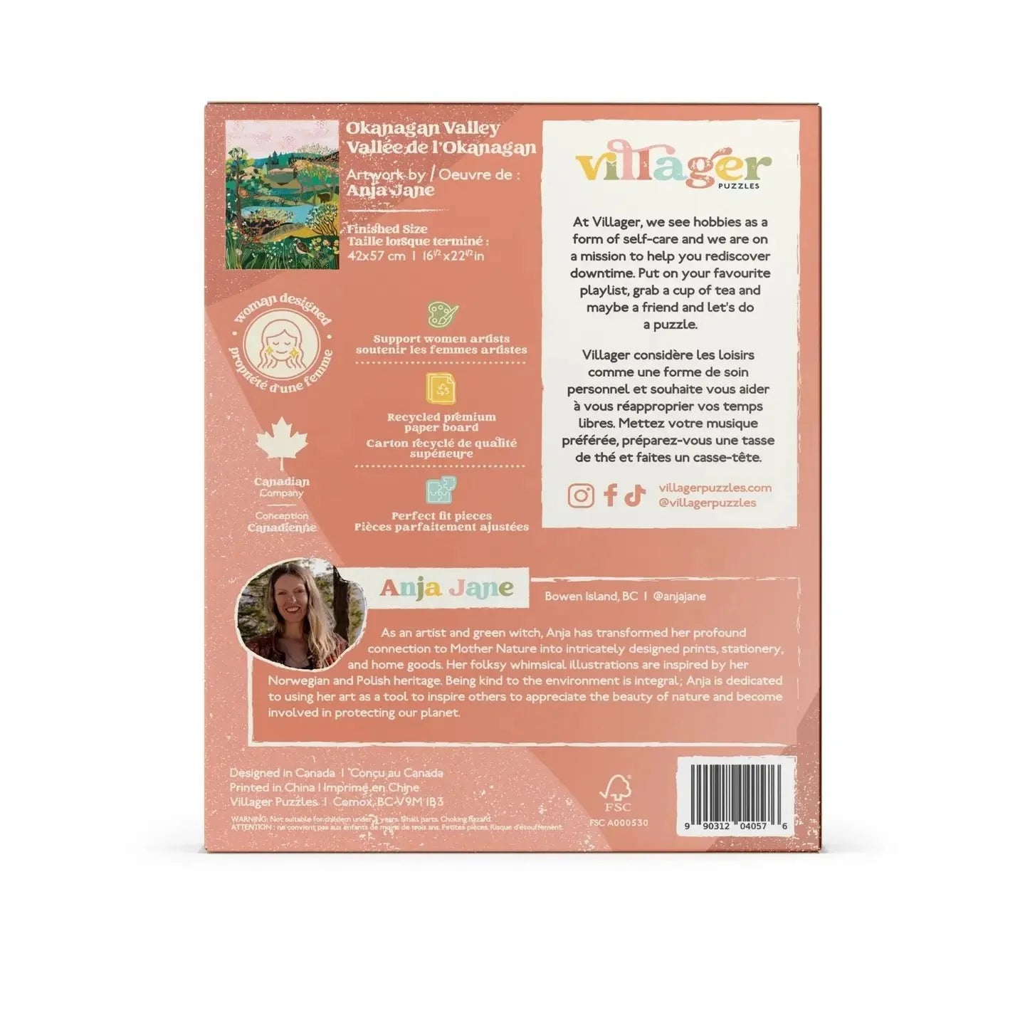 Okanagan Valley 500 Piece Puzzle by Villager Puzzles