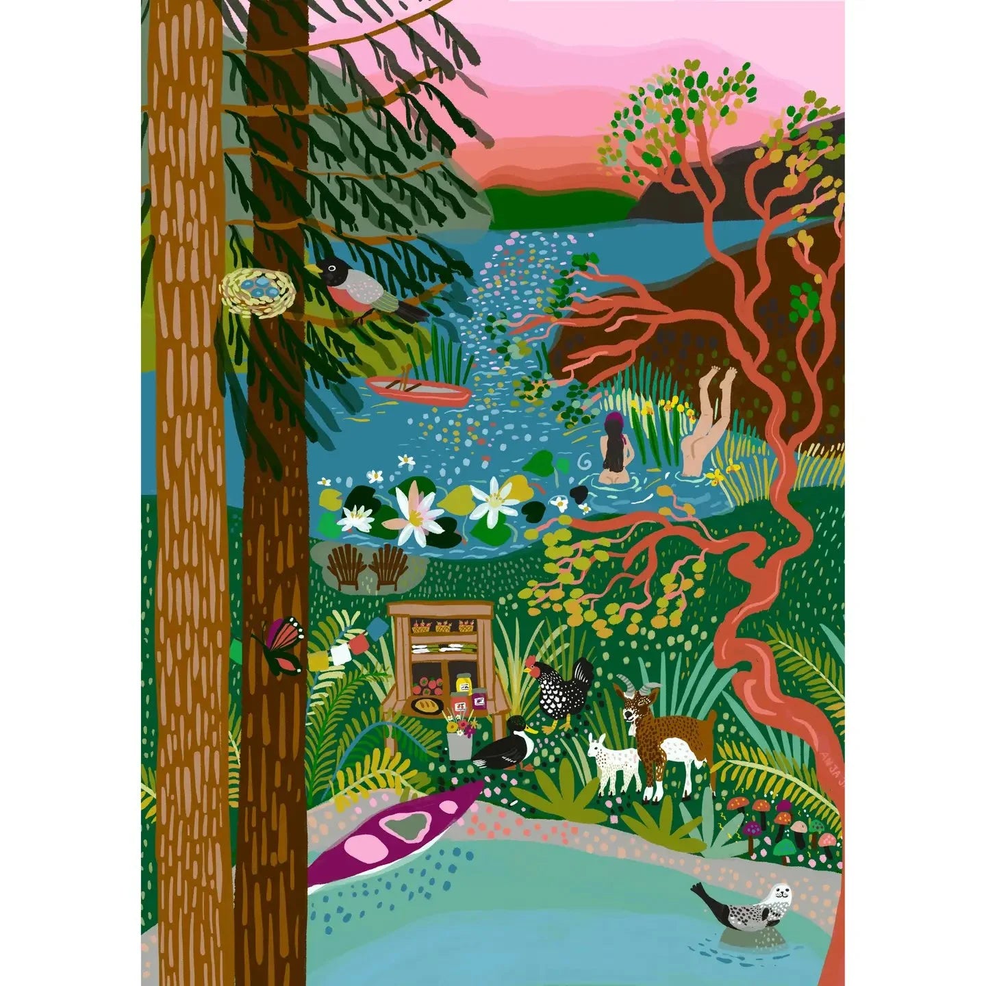 Salt Spring Island 1000 Piece Puzzle by Villager Puzzles