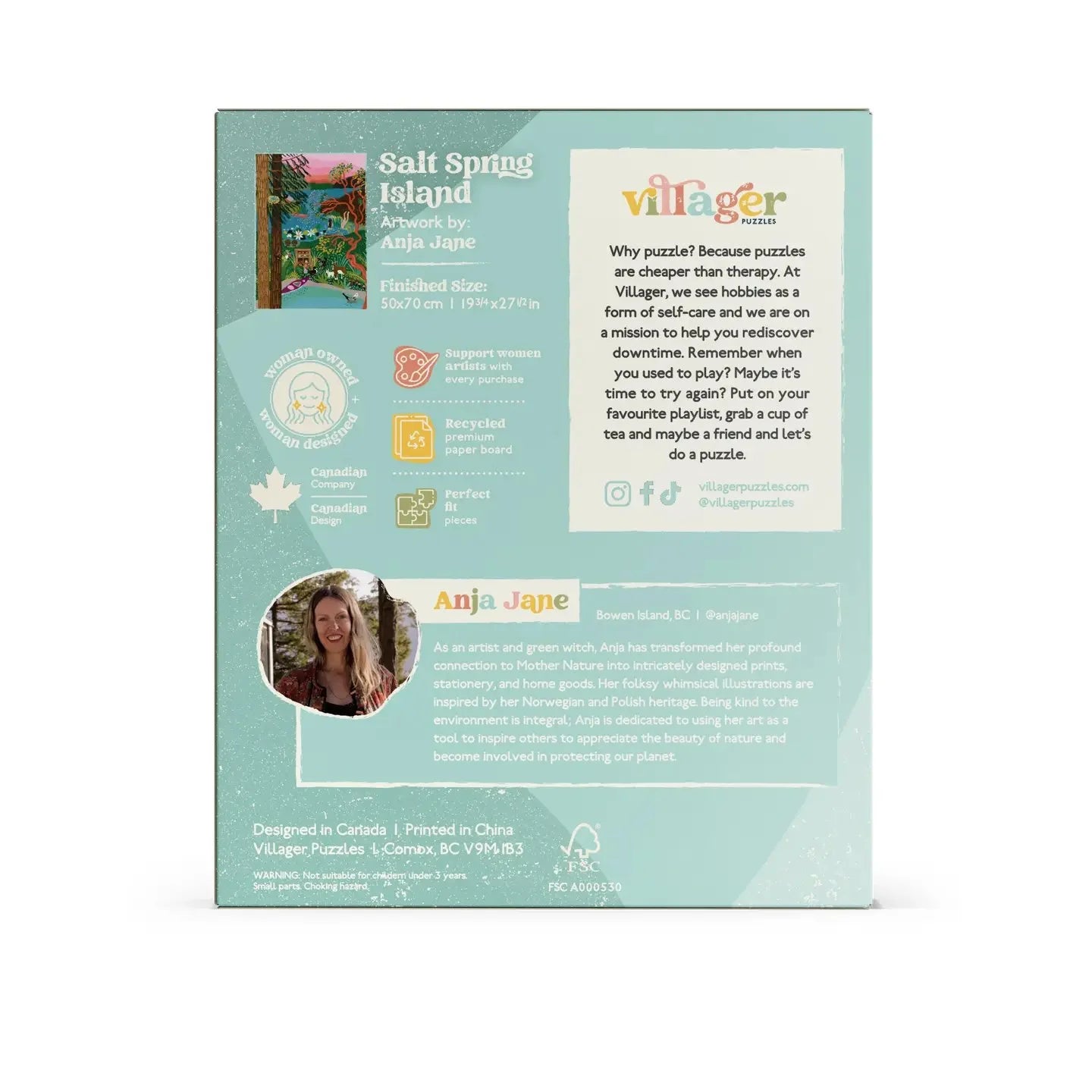 Salt Spring Island 1000 Piece Puzzle by Villager Puzzles