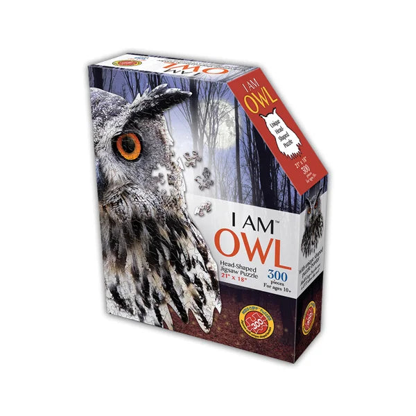 I AM Owl - 300 Piece Jigsaw Puzzle by Madd Capp Games - Puzazzled