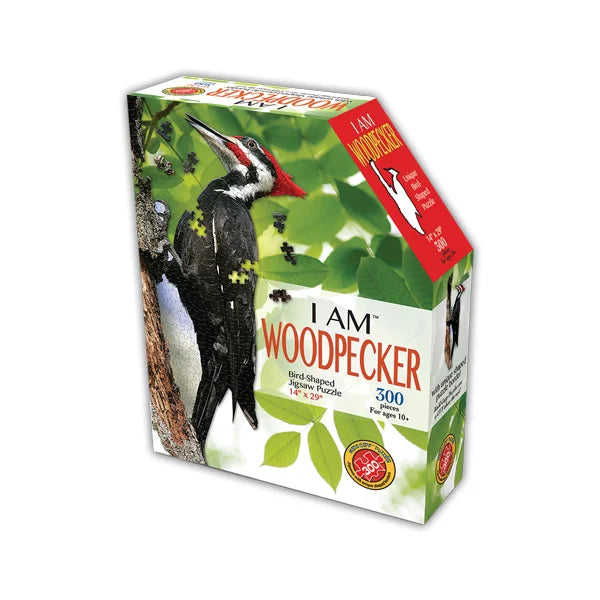 I AM Woodpecker - 300 Piece Jigsaw Puzzle by Madd Capp Games - Puzazzled
