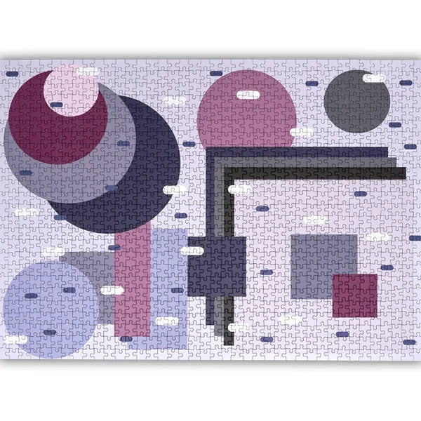 Graphic Pastels - 1000 Piece Jigsaw Puzzle by Sunshine Puzzles - Puzazzled