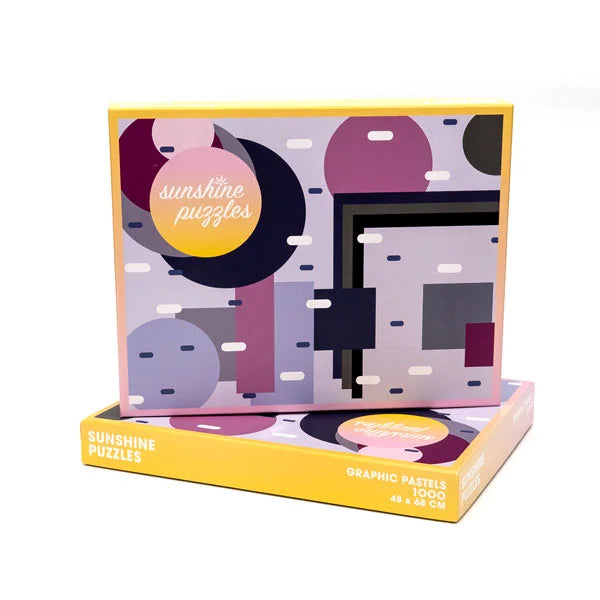 Graphic Pastels - 1000 Piece Jigsaw Puzzle by Sunshine Puzzles - Puzazzled