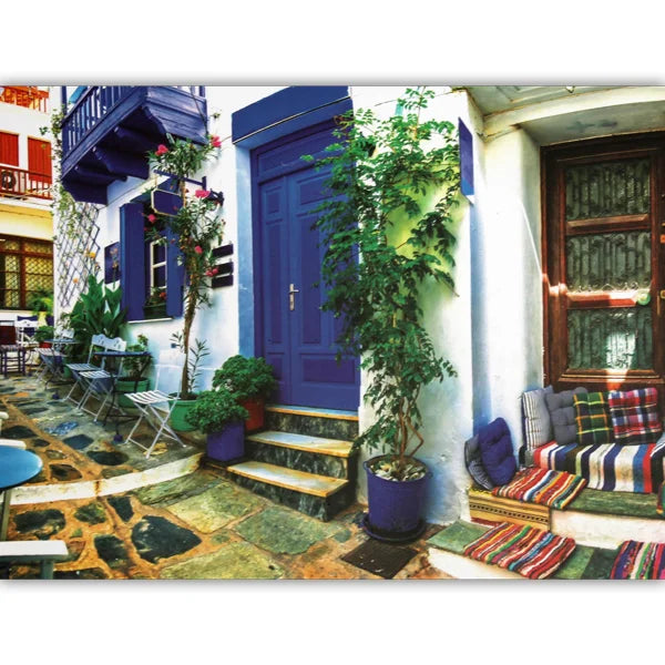 Greek Alley - 1000 Piece Jigsaw Puzzle by Playful Pastimes - Puzazzled