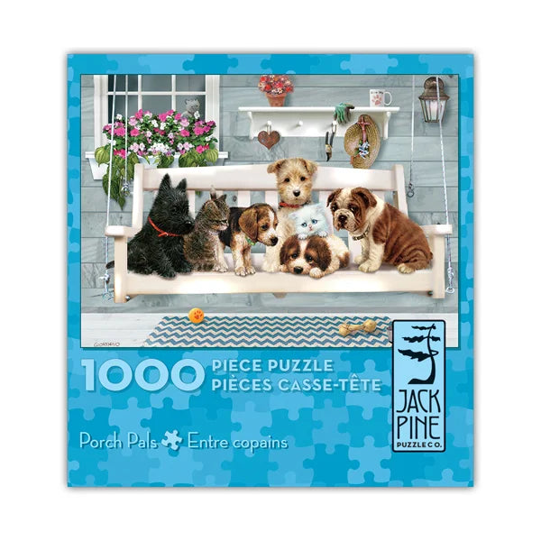 Porch Pals - 1000 Piece Jigsaw Puzzle by Jack Pine - Puzazzled