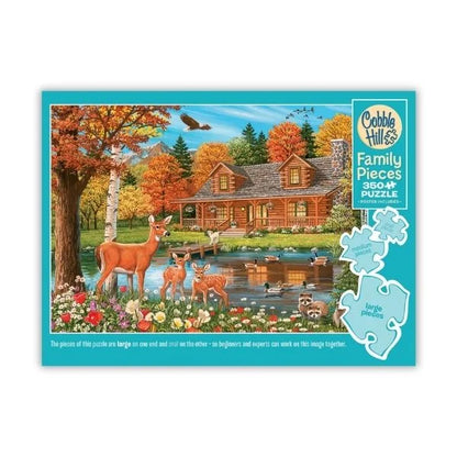 Cottage Pond 350 Piece Puzzle By Cobble Hill Puzzles